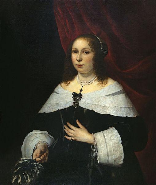 Bartholomeus van der Helst Lady in Black Sweden oil painting art